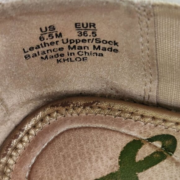 Sam Edelman Khloe White Leather Espardrilles Size 6.5M - Picture 7 of 9